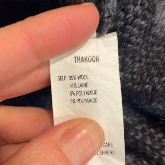 Thakoon Polka Dot Grey and Black Wool Blend Knit Skirt Size Small - Picture 8 of 8